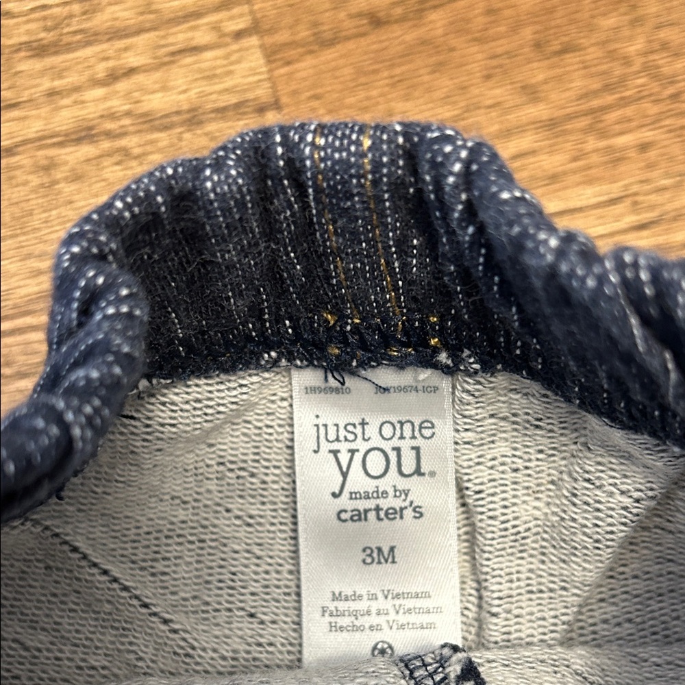 Striped and Dinosaur Baby Bodysuits with Denim Pants Set - Picture 7 of 9